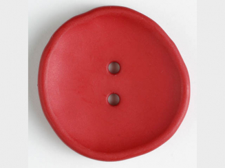 Kunststoffknopf unregelmäßig runde Form mit 2 Löchern - Größe: 28mm - 