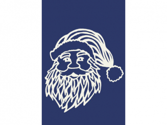 Laser cut, Weihnachtsmann 