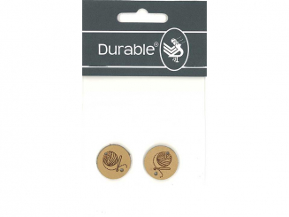 Leder Label Chrochet ø 2cm (krt) 