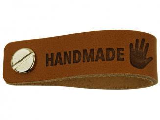Leder Label Handmade 12x1,5cm (krt) 