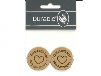 Leder Label Knitted with Love ø 