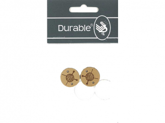 Leder Label Knitting ø 2cm (krt) 