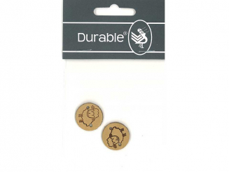 Leder Label Sheep ø 2cm (krt)* 