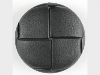 Lederknopf Imitat - Größe: 20mm - Farbe: schwarz - Art.Nr. 260950 