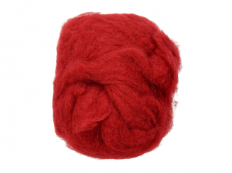 Märchenwolle zum Filzen rot   30g 