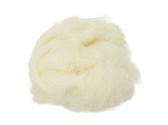 Märchenwolle zum Filzen weiß   30g 