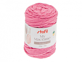 Makramee Boho rosarot