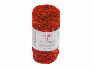 Makrameegarn My Macrame Glitter rot