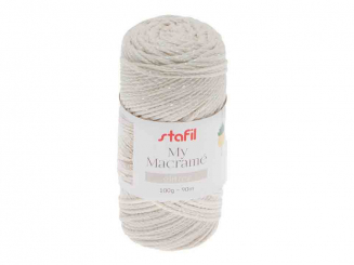 Makrameegarn My Macrame Glitter creme