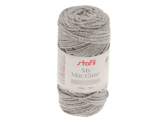 Makrameegarn My Macrame Glitter stein