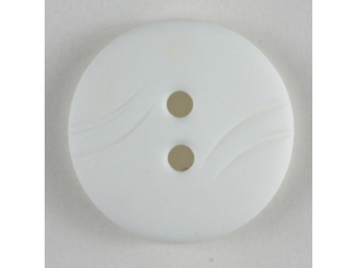 Modeknopf schlicht, 2 Loch - Größe: 15mm - Farbe: weiß - Art.Nr. 221333 