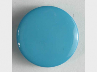 Modeknopf schlicht, glänzend - Größe: 13mm - Farbe: blau - Art.Nr. 