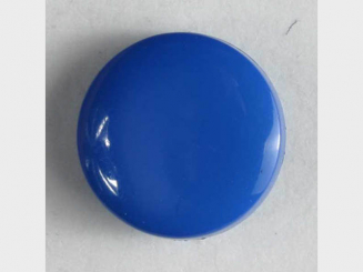 Modeknopf schlicht, glänzend - Größe: 13mm - Farbe: blau - Art.Nr. 