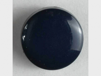 Modeknopf schlicht, glänzend - Größe: 13mm - Farbe: blau - Art.Nr. 