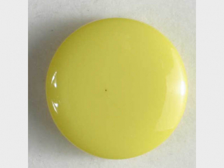 Modeknopf schlicht, glänzend - Größe: 13mm - Farbe: gelb - Art.Nr. 
