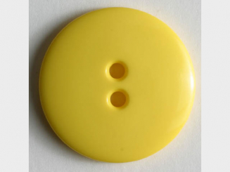 Modeknopf schlicht, glänzend - Größe: 14mm - Farbe: gelb - Art.Nr. 