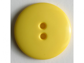 Modeknopf schlicht, glänzend - Größe: 23mm - Farbe: gelb - Art.Nr. 