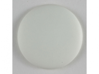 Modeknopf schlicht, glänzend - Größe: 20mm - Farbe: weiß - Art.Nr. 