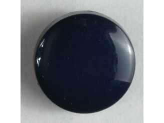 Modeknopf schlicht, glänzend - Größe: 15mm - Farbe: blau - Art.Nr. 