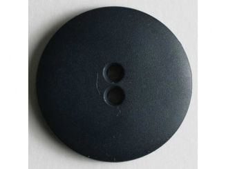 Modeknopf schlicht, matt, 2 Loch - Größe: 15mm - Farbe: blau - Art.Nr. 