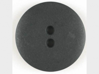 Modeknopf schlicht, matt, 2 Loch - Größe: 34mm - Farbe: schwarz - 