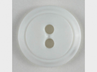 Modeknopf schlicht, mit dünnem Rand - Größe: 14mm - Farbe: weiß - 