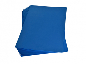Moosgummiplatte  blau 200 x 300 x 2 mm 