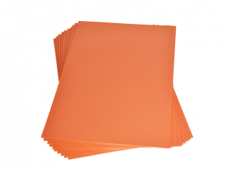 Moosgummiplatte  orange 200 x 300 x 2 mm 
