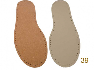 Nubuk Ledersohle für Hüttenschuhe GR-39