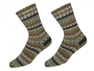 ONline Garne Sensitive Socks Farbe 6 braun-beige-grau