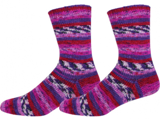 ONline Garne Sensitive Socks Farbe 27 pink-rot-blau