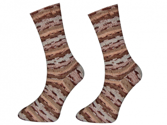 ONline Garne Sensitive Socks Farbe 75 braun-beige-dunkelbraun