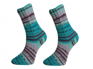 ONline Garne Sensitive Socks Farbe 90 blautöne-schwarz