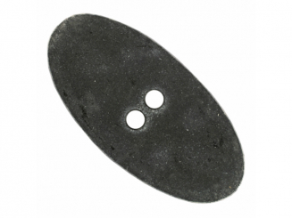 ovaler Polyamidknopf im Vintage Look mit zwei Löchern - Größe: 55mm - 