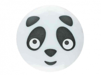 Pandaknopf Polyamid mit Öse - Größe: 15mm - Farbe: weiß - Art.Nr. 261348 