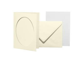 Paspartout Karten B6, 1001 weiss