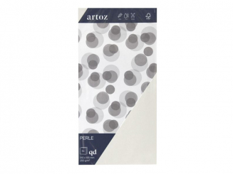 Perle Pkg 5 Karten quadratisch 310x155mm weiss