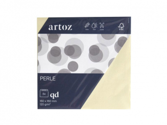 Perle Pkg 5 Kuverts qd ivory
