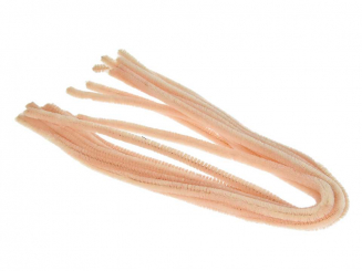 Pfeifenputzer  ø 8 mm - 50 cm-10 Stk. beige