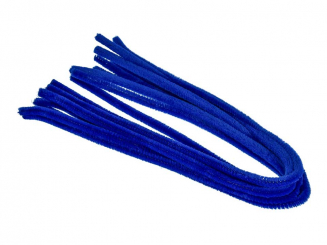 Pfeifenputzer  ø 8 mm - 50 cm-10 Stk. blau