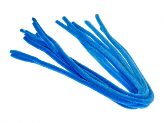 Pfeifenputzer  ø 8 mm - 50 cm-10 Stk. hellblau