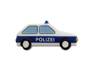 Polizeiauto mit Öse - Größe: 25mm - Farbe: white - Art.Nr. 341312 