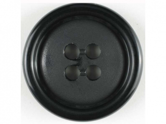 Polyamidknopf - Größe: 28mm - Farbe: schwarz 