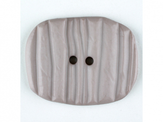 Polyamidknopf patiniert, oval, 2 loch ø 34mm  beige 