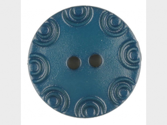 Polyamidknopf, von Kreisen umrandet, rund, 2 loch - ø 13mm - grün - 