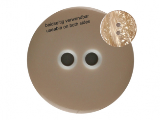 Polyesterknopf marmoriert, beidseitig verwendbar mit 2 Löchern 