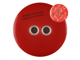 Polyesterknopf marmoriert, beidseitig verwendbar mit 2 Löchern 