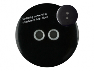 Polyesterknopf marmoriert, beidseitig verwendbar mit 2 Löchern 