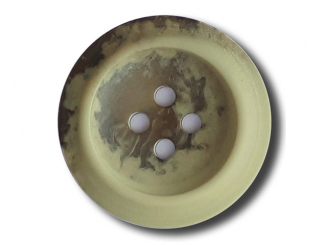 Polyesterknopf mit trendigem Flammendekor mit 2 Löchern - ø 20mm 