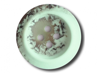 Polyesterknopf mit trendigem Flammendekor mit 2 Löchern - Größe: 